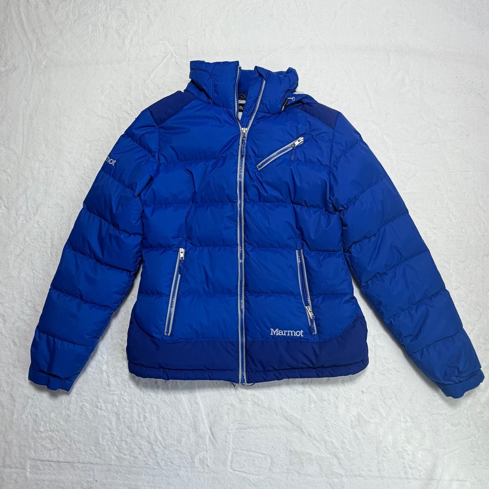 Marmot Slingshot 700-Fill Down Puffer Ski Jacket Blue S/P